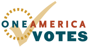 The logo of OneAmerica Votes.